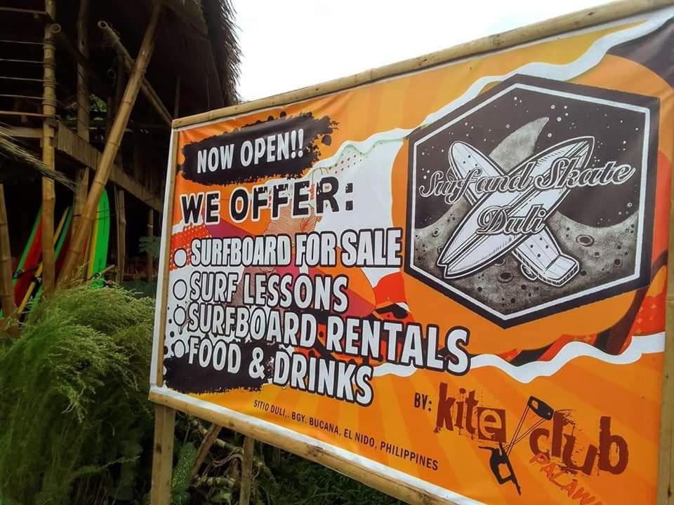 Surf And Skate Duli El Nido By Kiteclub Palawan Hostel Ngoại thất bức ảnh